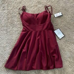Cranberry party dress with tags